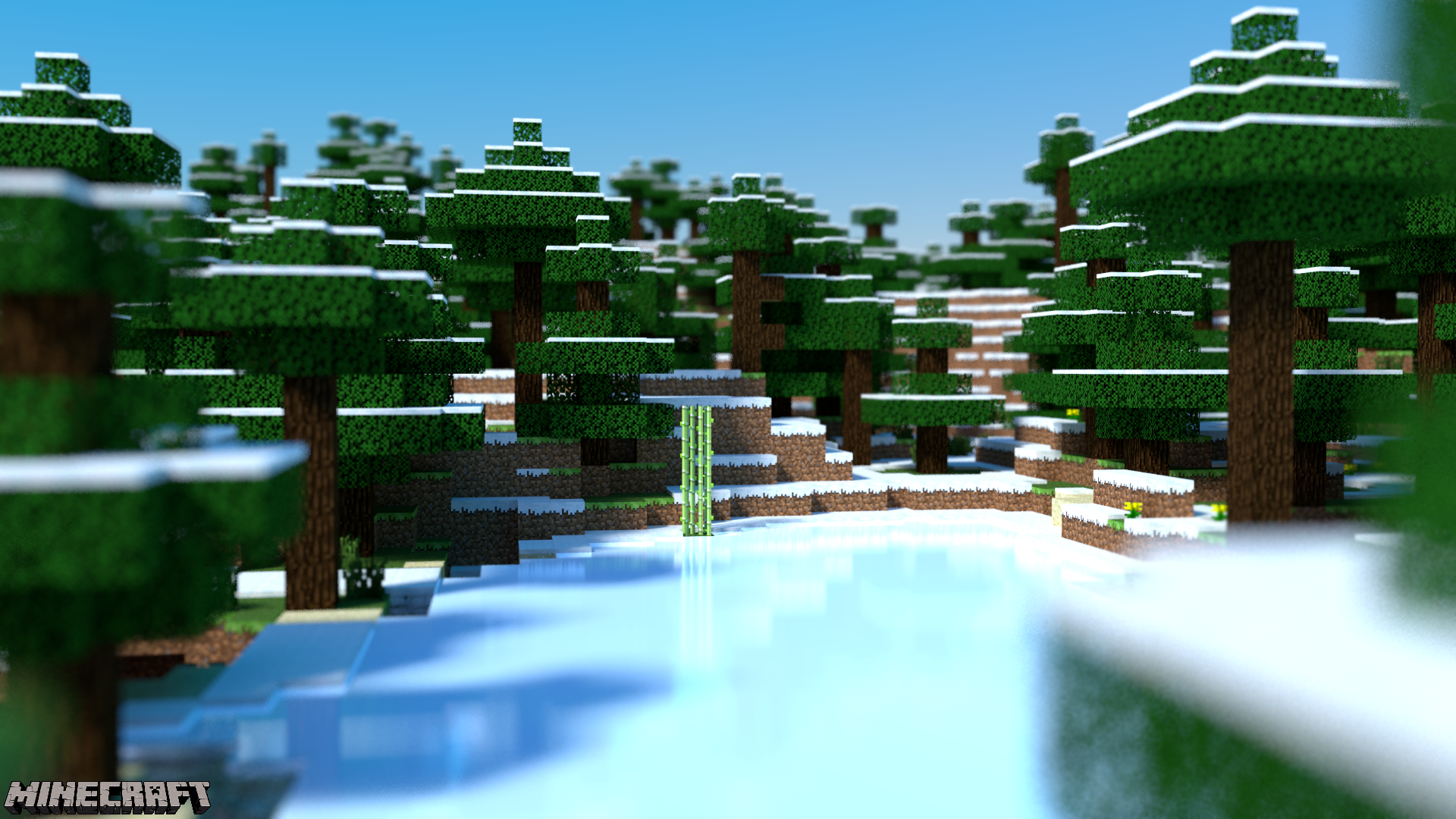 Frozen Minecraft Wallpaper Image
