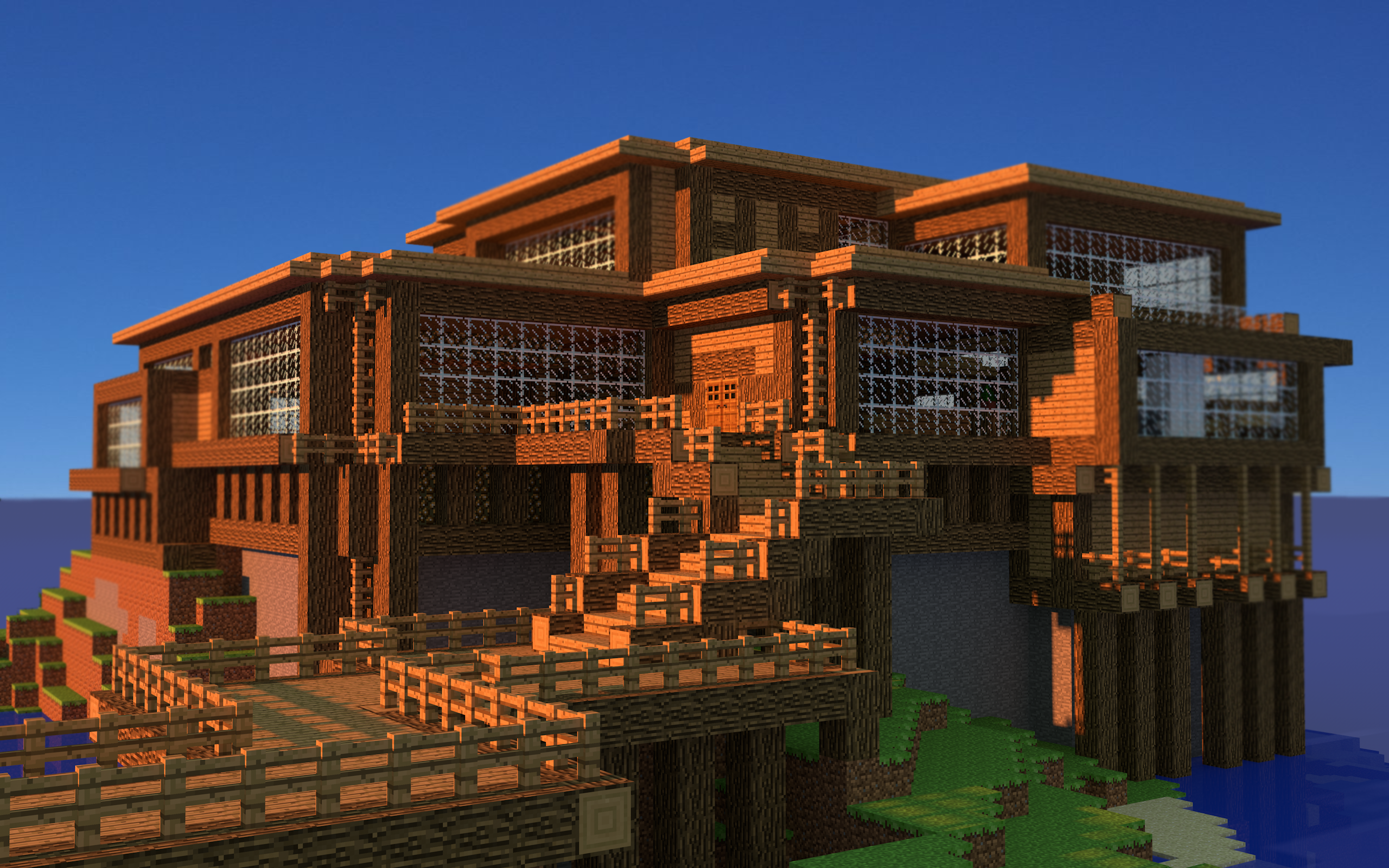 Wallpaper Beach House - The-Minecraft.fr