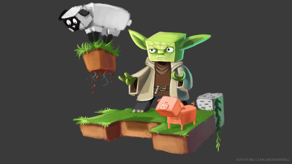 Yoda Minecraft Wallpaper Image