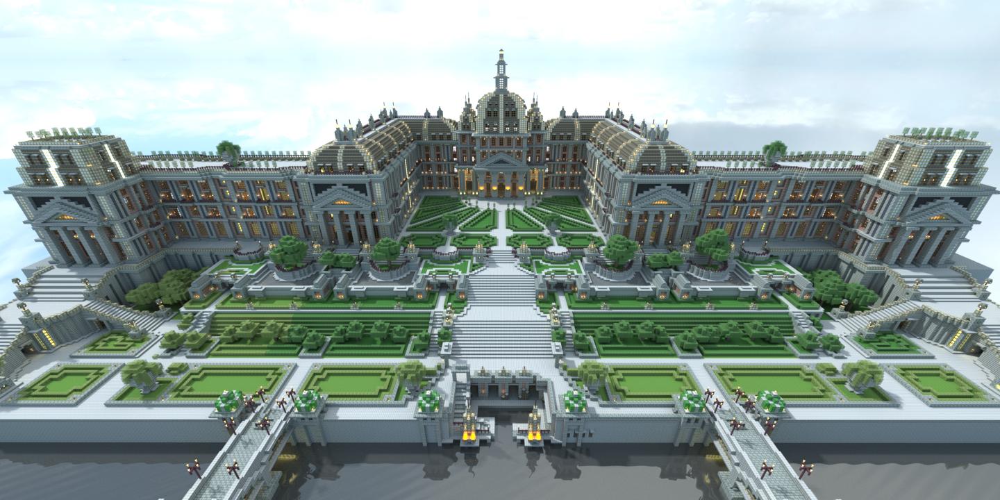 Minecraft Palace Wallpaper Image