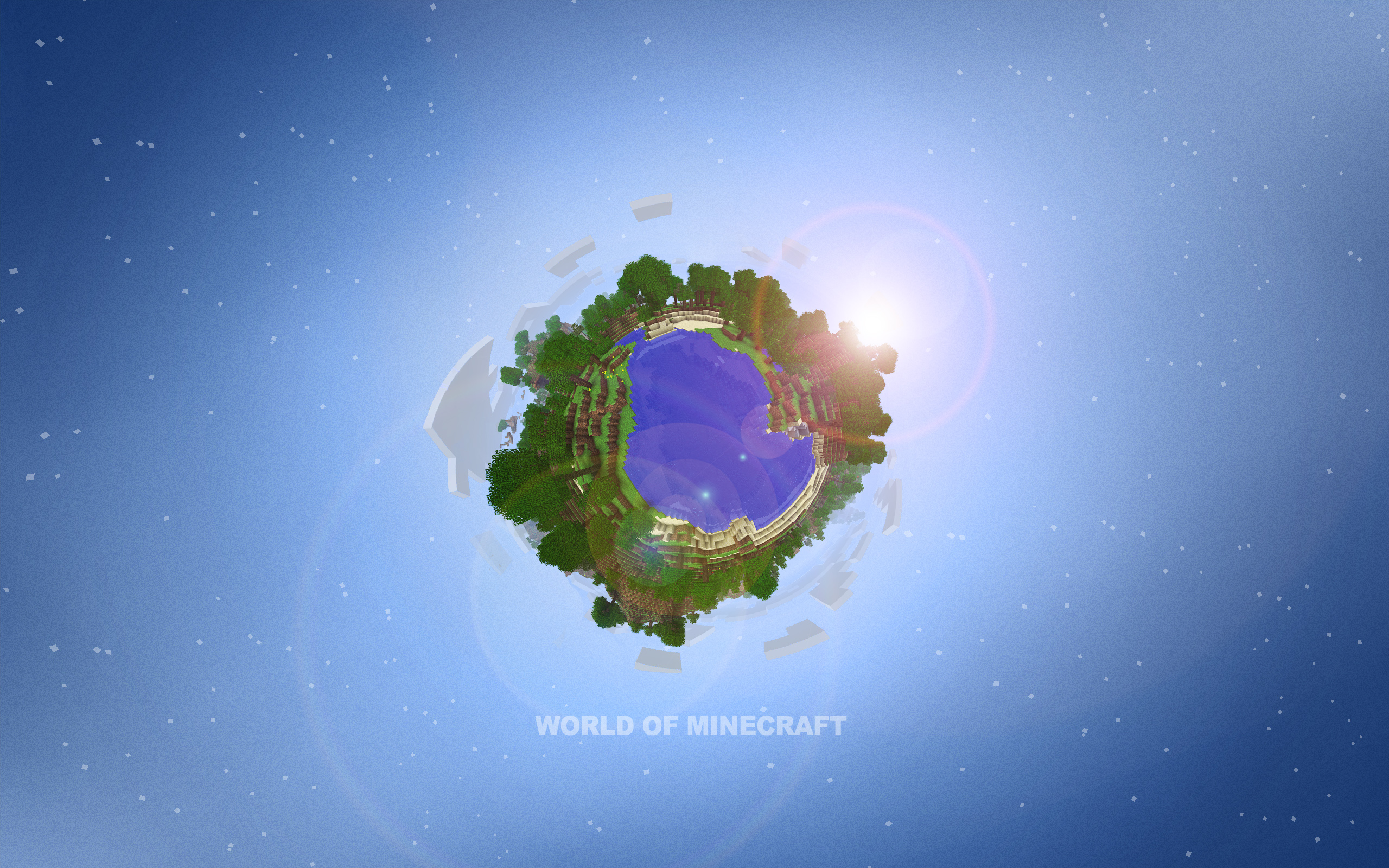 World of Minecraft Wallpaper Image