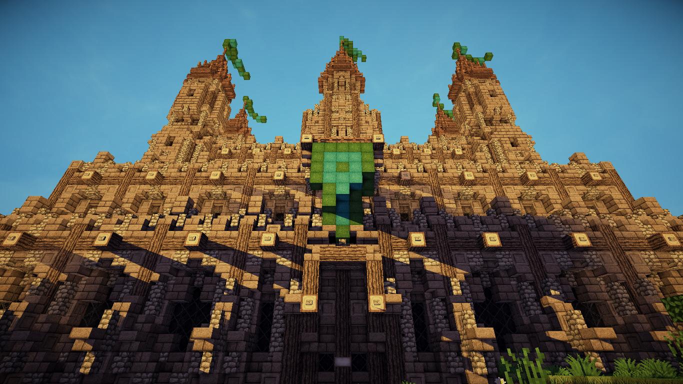 Minecraft Castle Entrance Wallpaper Image