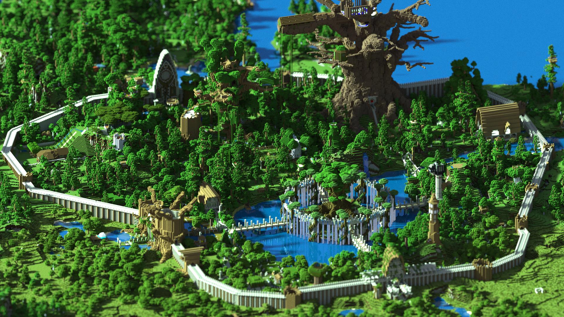 Forest City Wallpaper Image