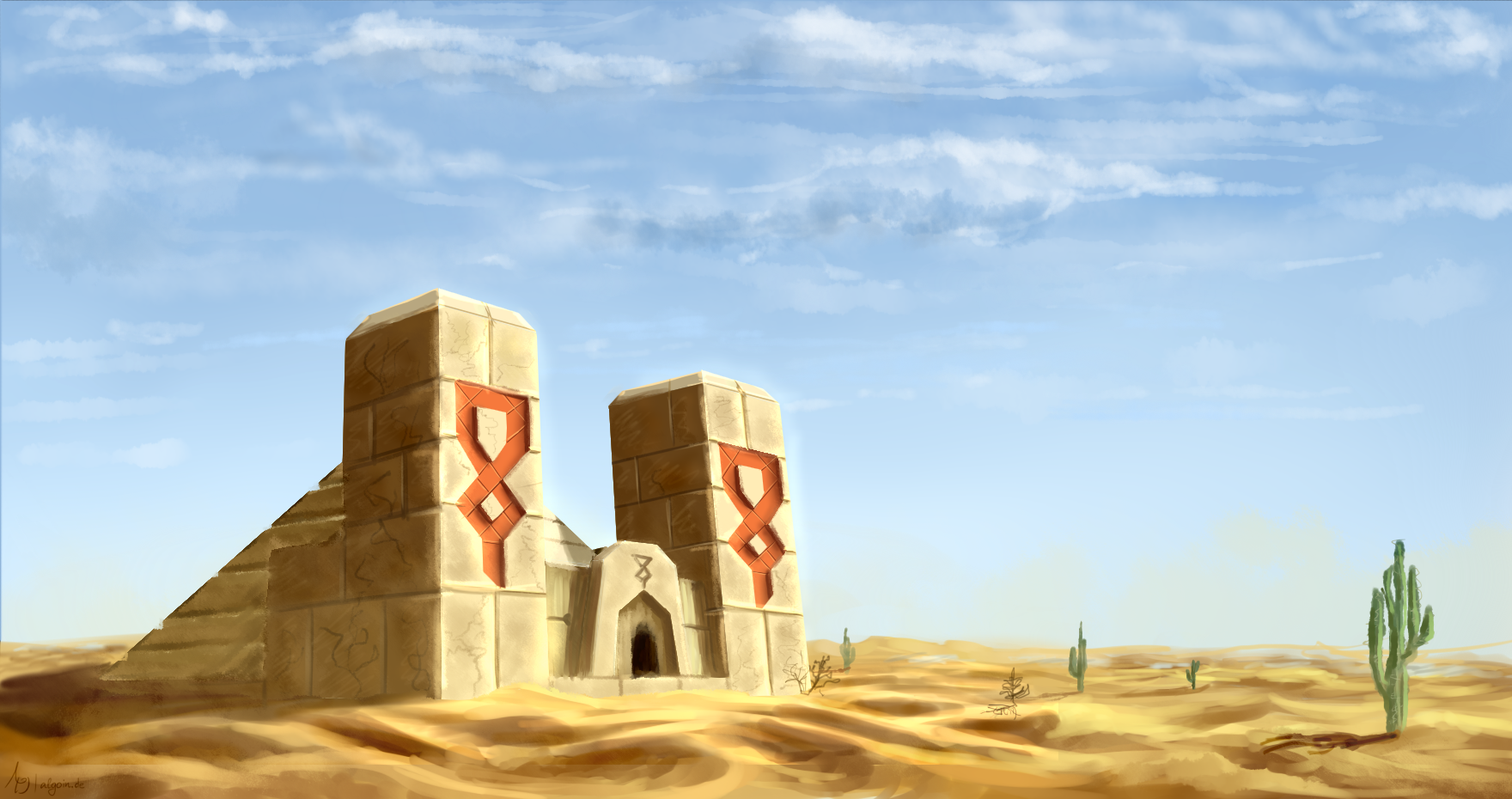 Minecraft Desert Temple Wallpaper Image