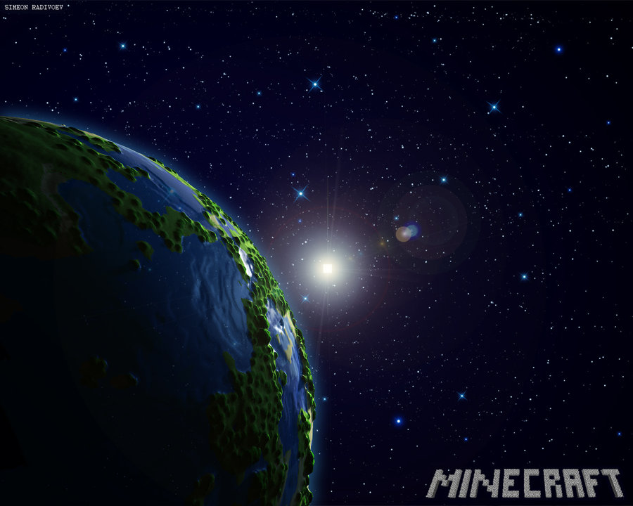 Planète Minecraft Wallpaper Image